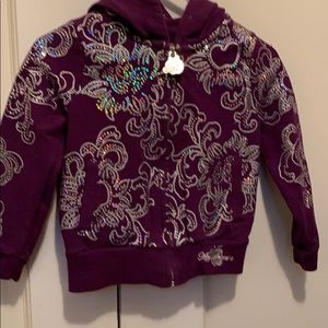 Apple bottoms grape purple hoodie jacket girls 2t